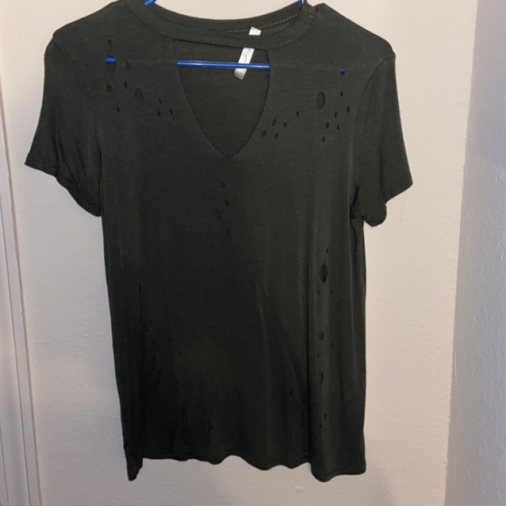 Dark green shirt